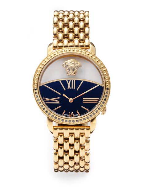 versace diamond women's chronograph watch|Versace watches clearance.